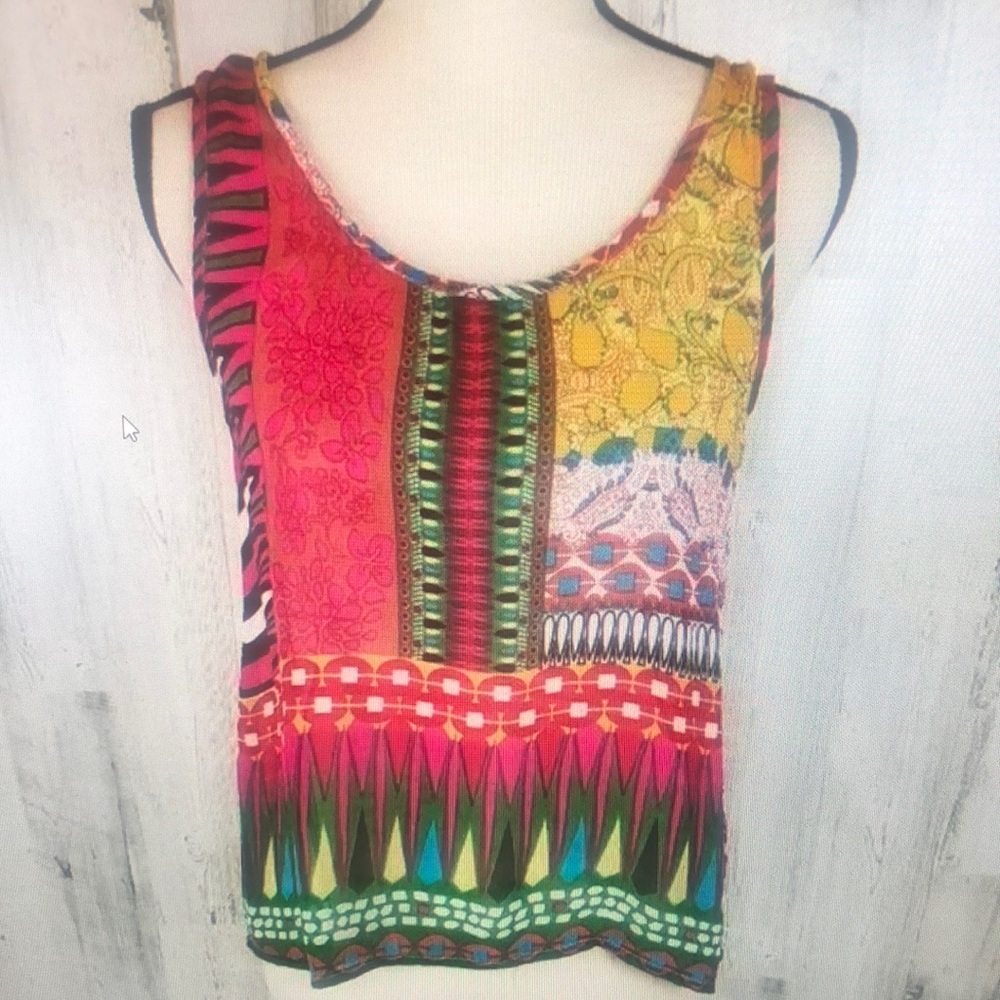 Multicolor Sleeveless Women's Top